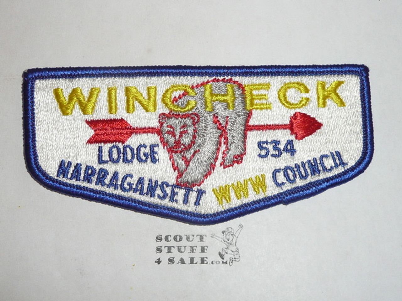 Order of the Arrow Lodge #534 Wincheck s1 Flap Patch