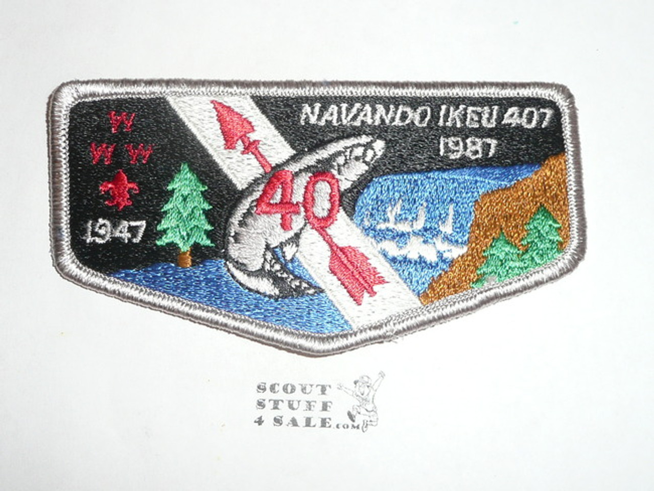 Order of the Arrow Lodge #407 Navando Ikeu s20 Flap Patch - Boy Scout