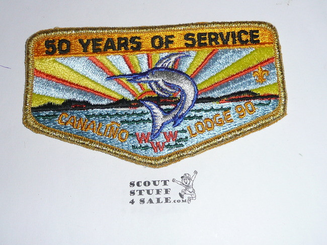 Order of the Arrow Lodge #90 Canalino s6  Flap Patch