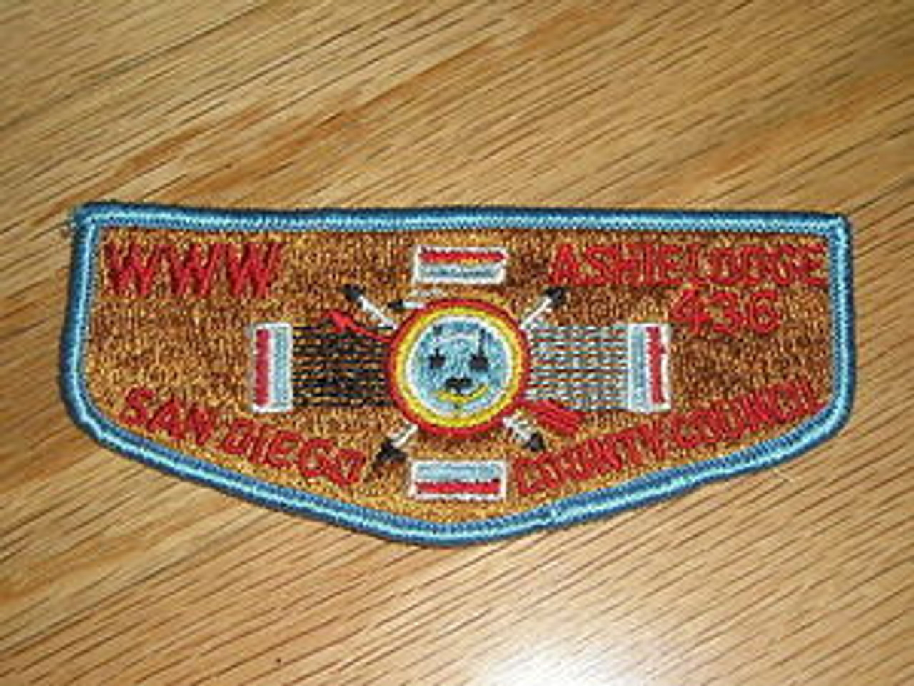 Order of the Arrow Lodge #436 Ashie S6b Flap Patch - Scout