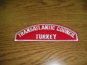Transatlantic Council TURKEY Red/White Council Strip