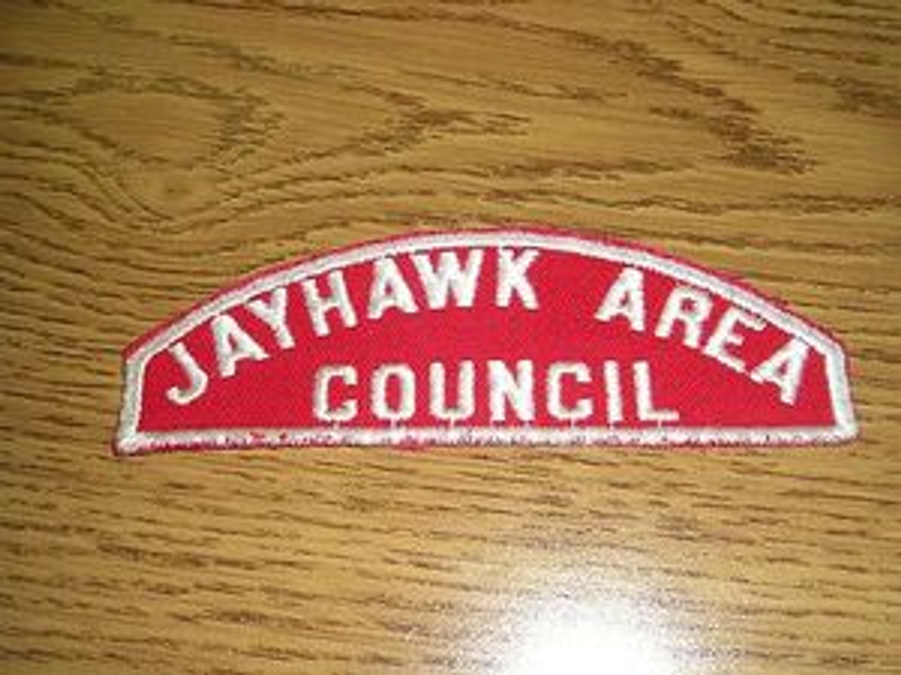 Jayhawk Area Council Red/White Council Strip - Scout