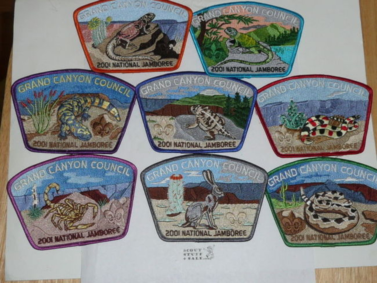 2001 Boy Scout National Jamboree Grand Canyon Council JSP Set