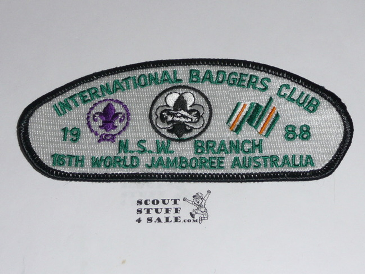 1987-1988 Boy Scout World Jamboree Badgers Club JSP Patch