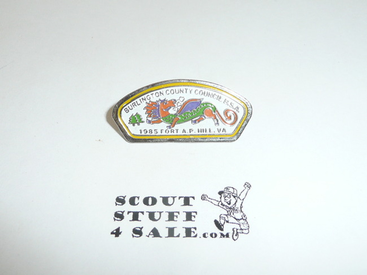 1985 National Jamboree Burlington County Council JSP Pin