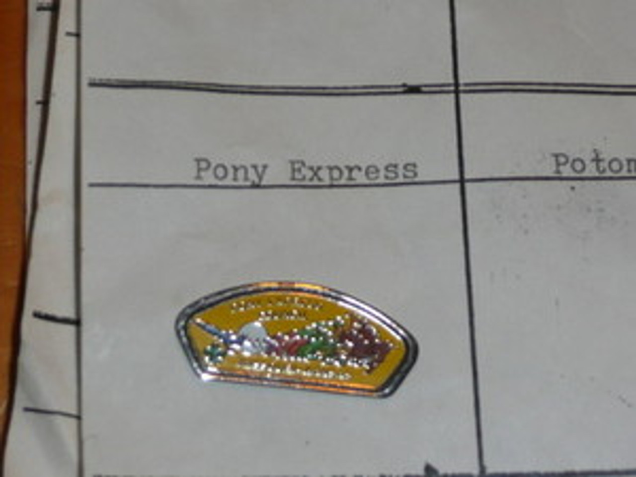 Pony Express Council CSP Shaped Pin - Scout