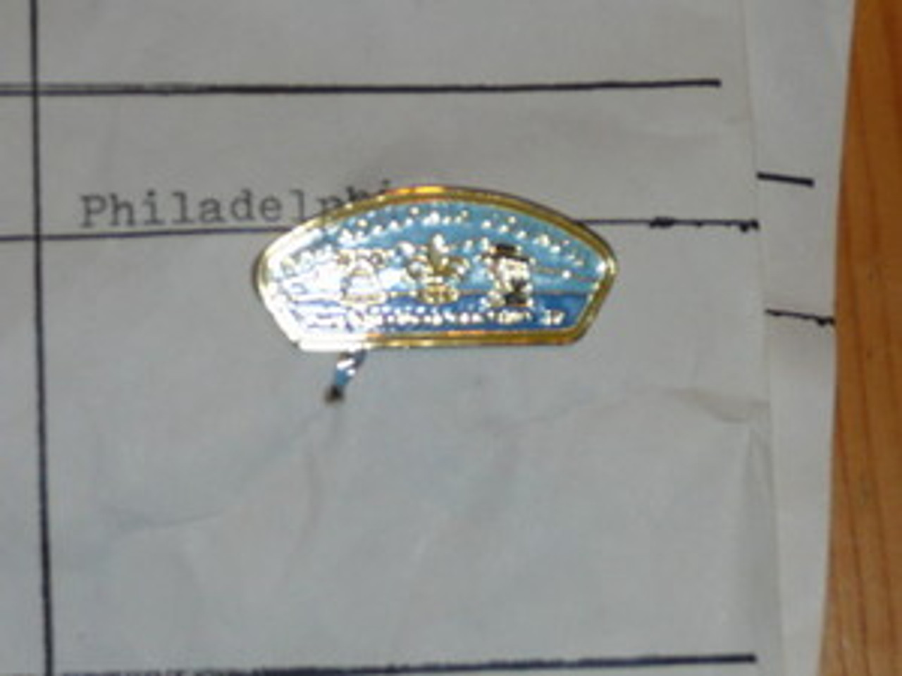 Philadelphia Council CSP Shaped Pin - Scout