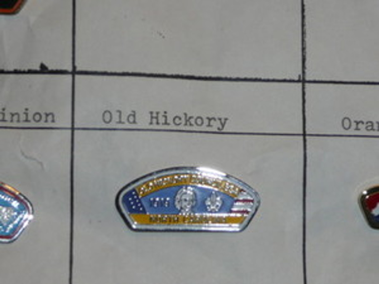 Old Hickory Council CSP Shaped Pin - Scout