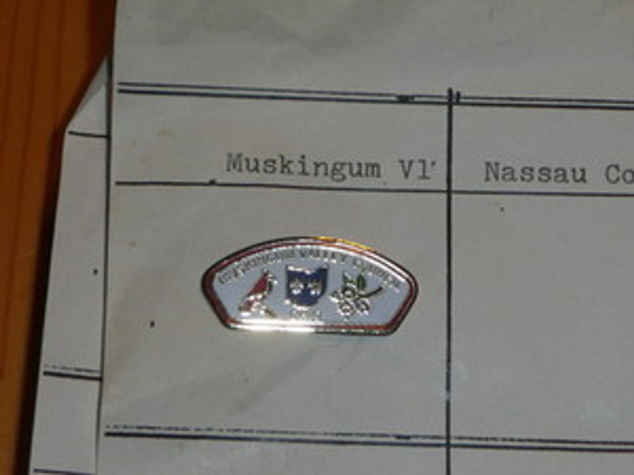 Muskingum Valley Council CSP Shaped Pin - Scout