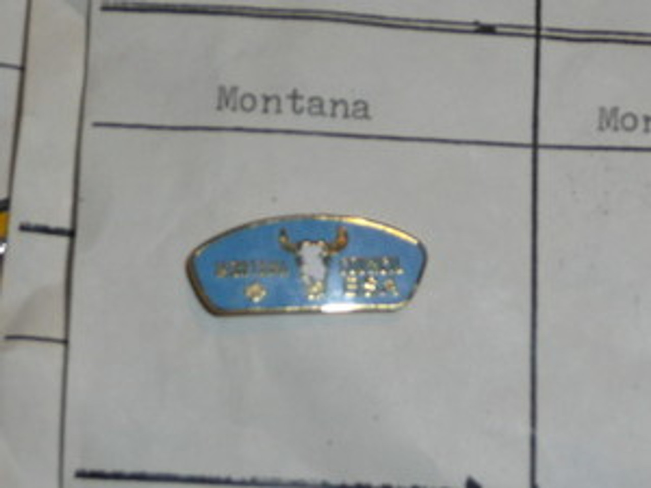 Montana Council CSP Shaped Pin - Scout