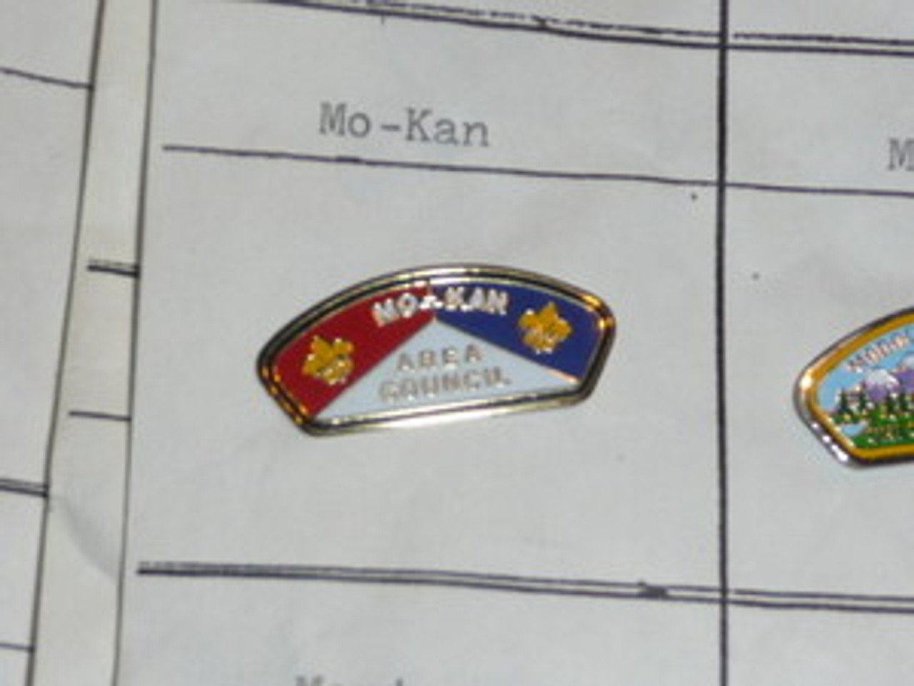 Mo-Kan Council CSP Shaped Pin - Scout