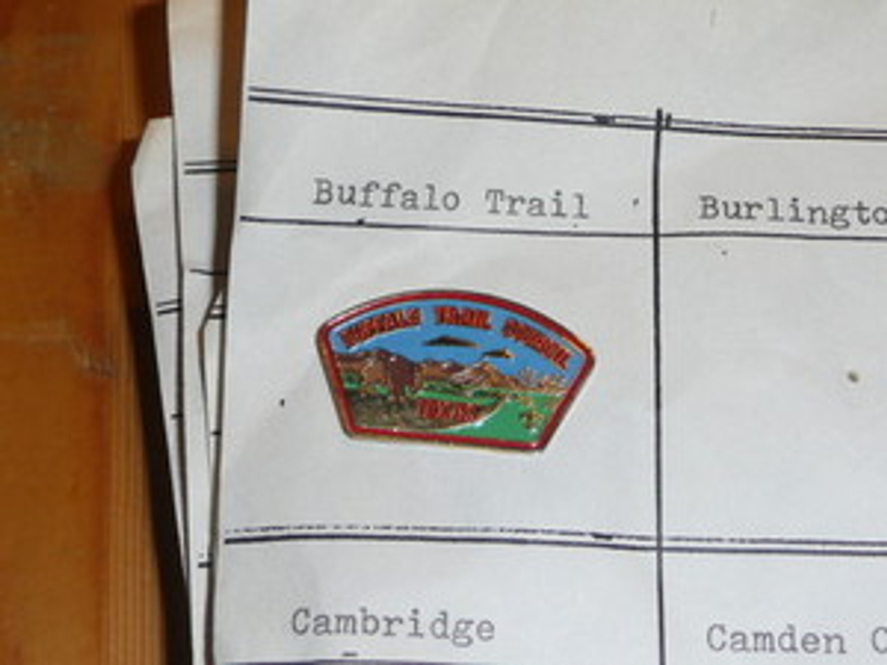 Buffalo Trail Council CSP Shaped Pin - Scout