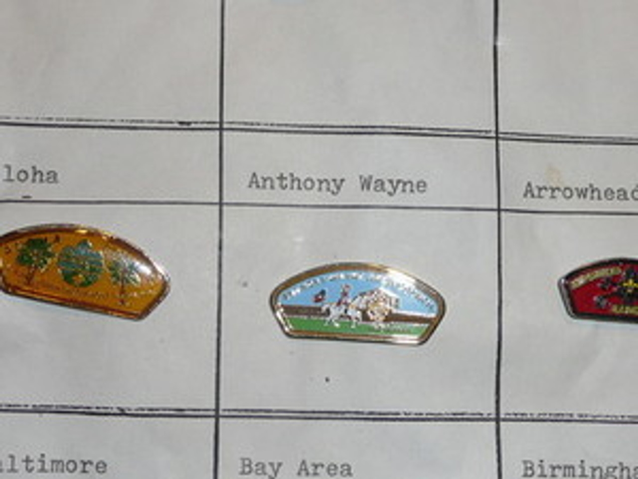 Anthony Wayne Council CSP Shaped Pin - Scout