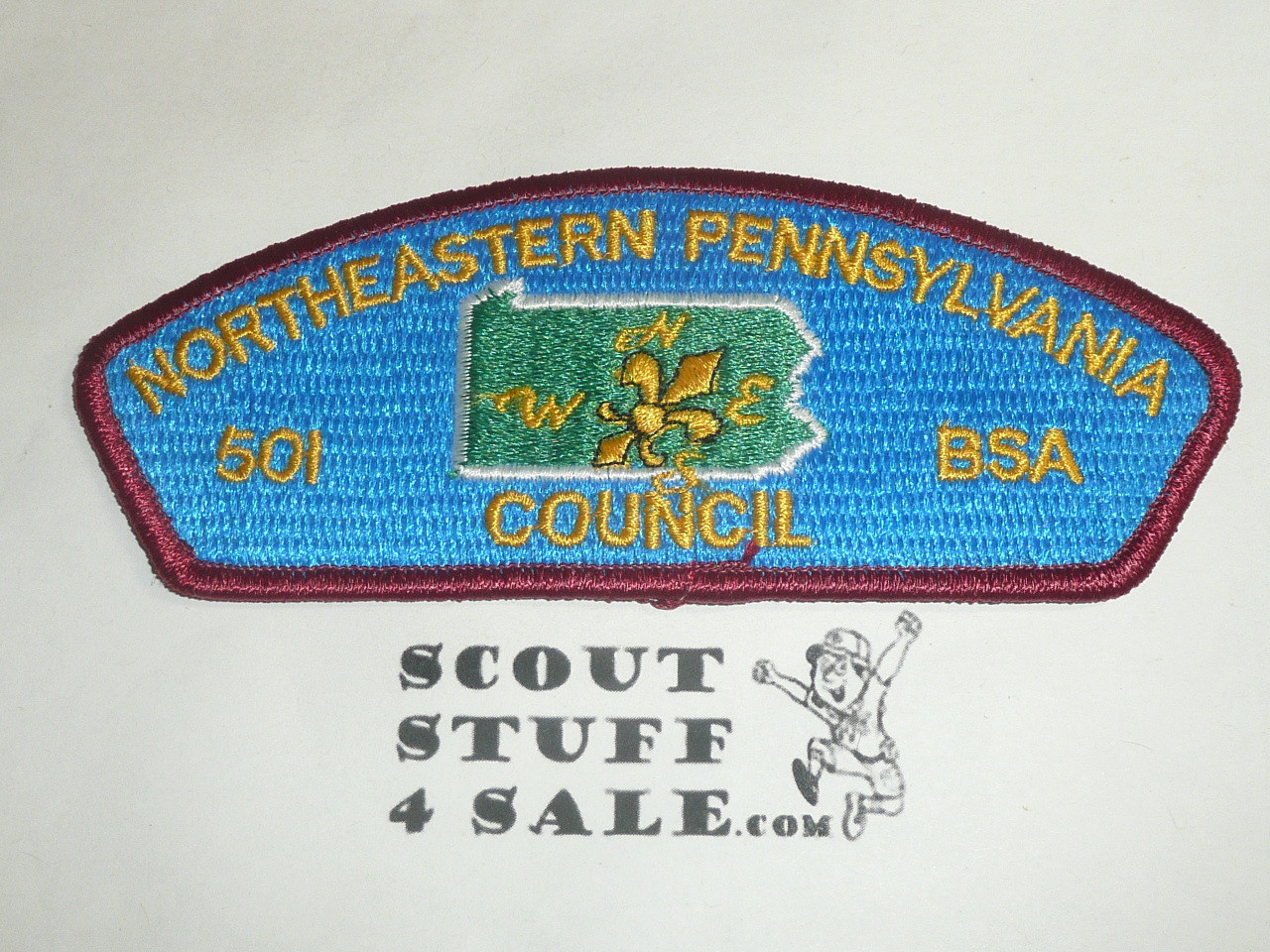 Northeastern Pennsylvania Council UNLISTED CSP - s1 but with maroon bdr - Scout
