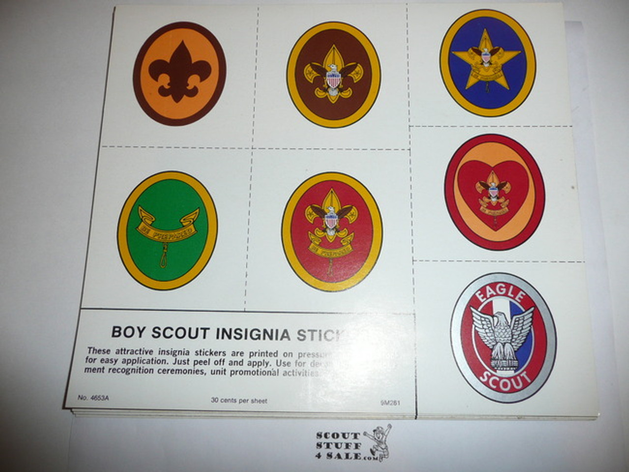 Boy Scout Insignia Stickers