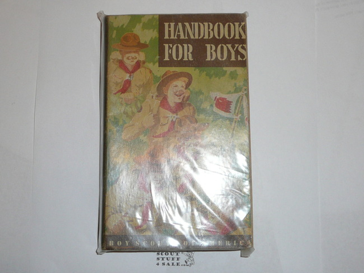 1949 Boy Scout Handbook, Fifth Edition, Second Printing, Don Ross Cover Artwork, MINT condition, three stars on last page