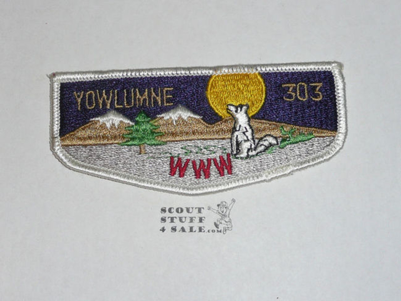 Order of the Arrow Lodge #303 Yowlumne s3 Flap Patch - Boy Scout