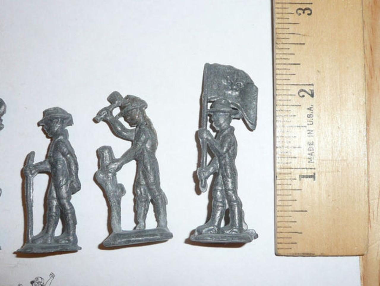 VINTAGE Set of Lead Boy Scout Figurines / Toys - EXCELLENT CONDITION