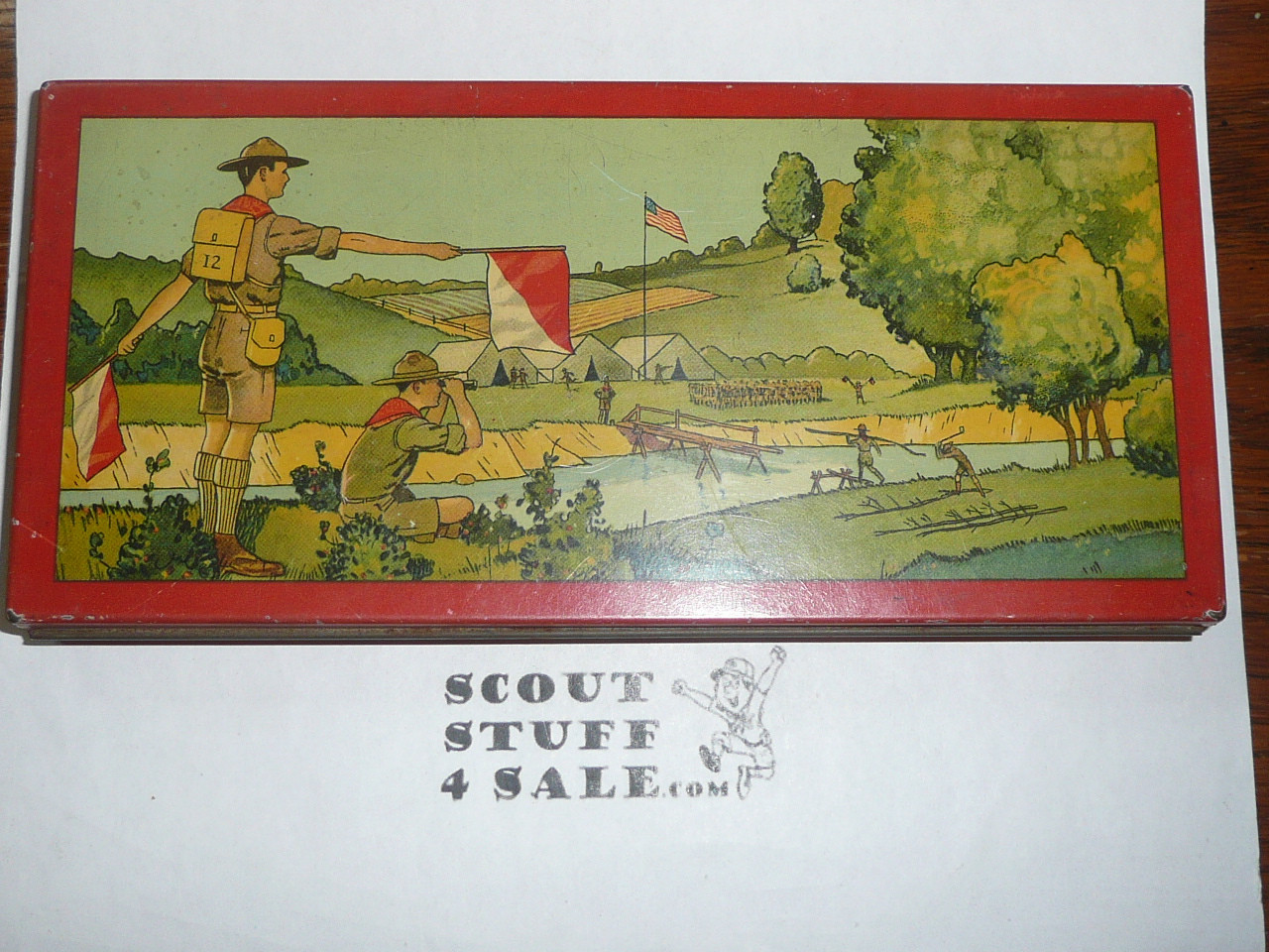 Vintage 1930's Boy Scouts of America Pencil Box by Wallace Pencil Company