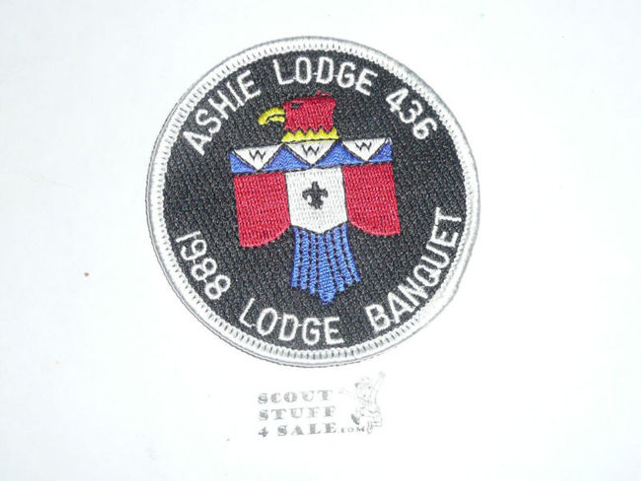 Order of the Arrow Lodge #436 Ashie 1988 Lodge Banquet Patch - Scout