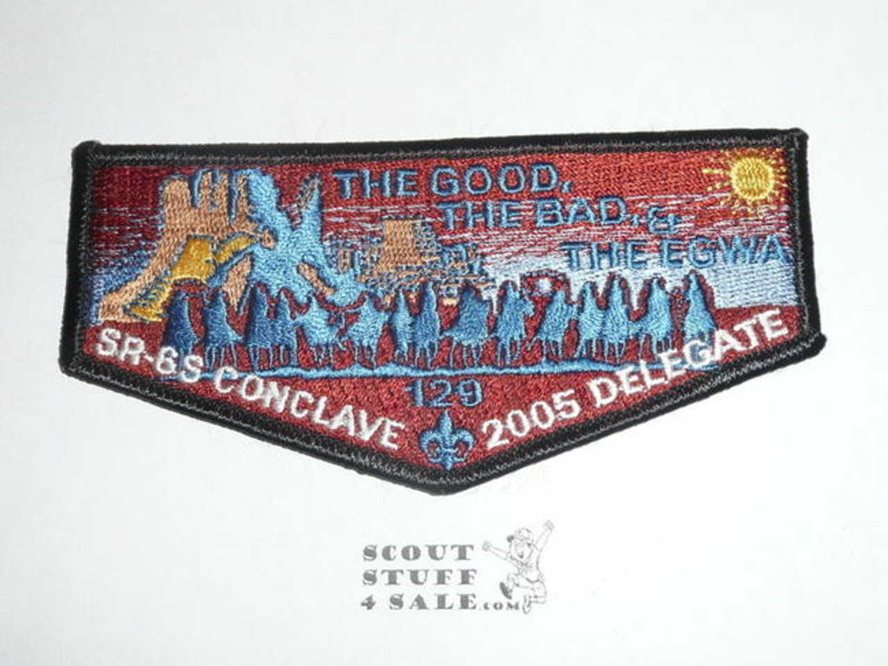 Order of the Arrow Lodge #129 Egwa Tawa Dee s60 Flap Patch - Boy Scout