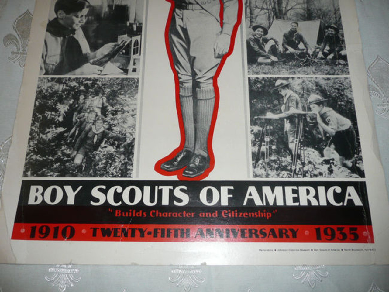 Boy Scouts of America 25th Anniversary Poster, reissued by Johnston Museum