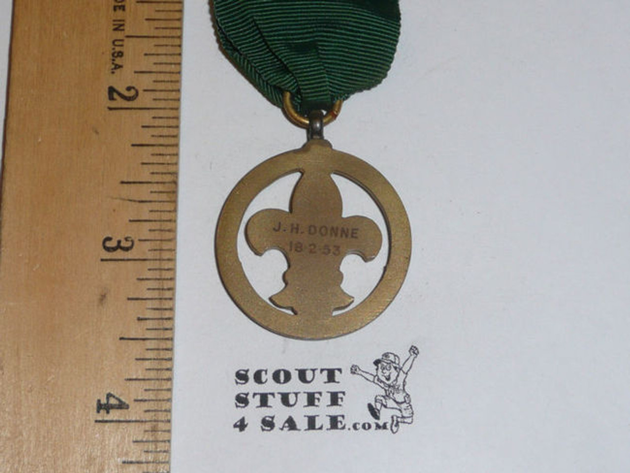 1953 Presented British Boy Scout Medal, FGPC25