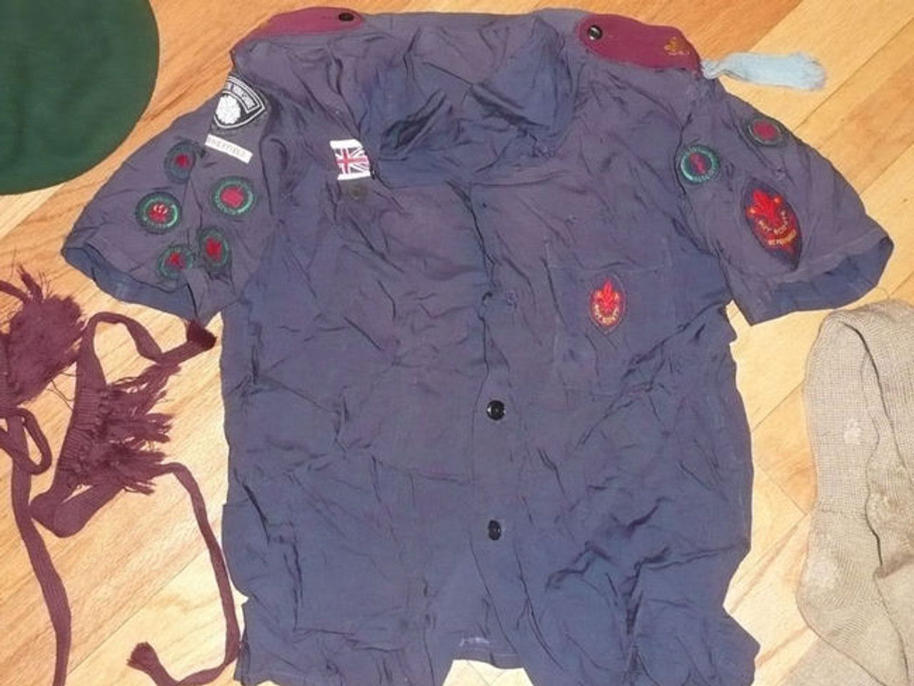 1950's British Senior Boy Scout Uniform traded for at the 1957 World Jamboree