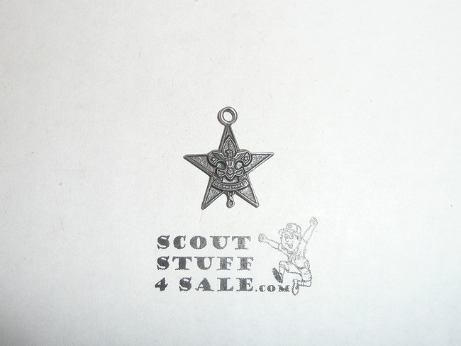 Star Scout Rank charm, STERLING, with Stange Hallmark
