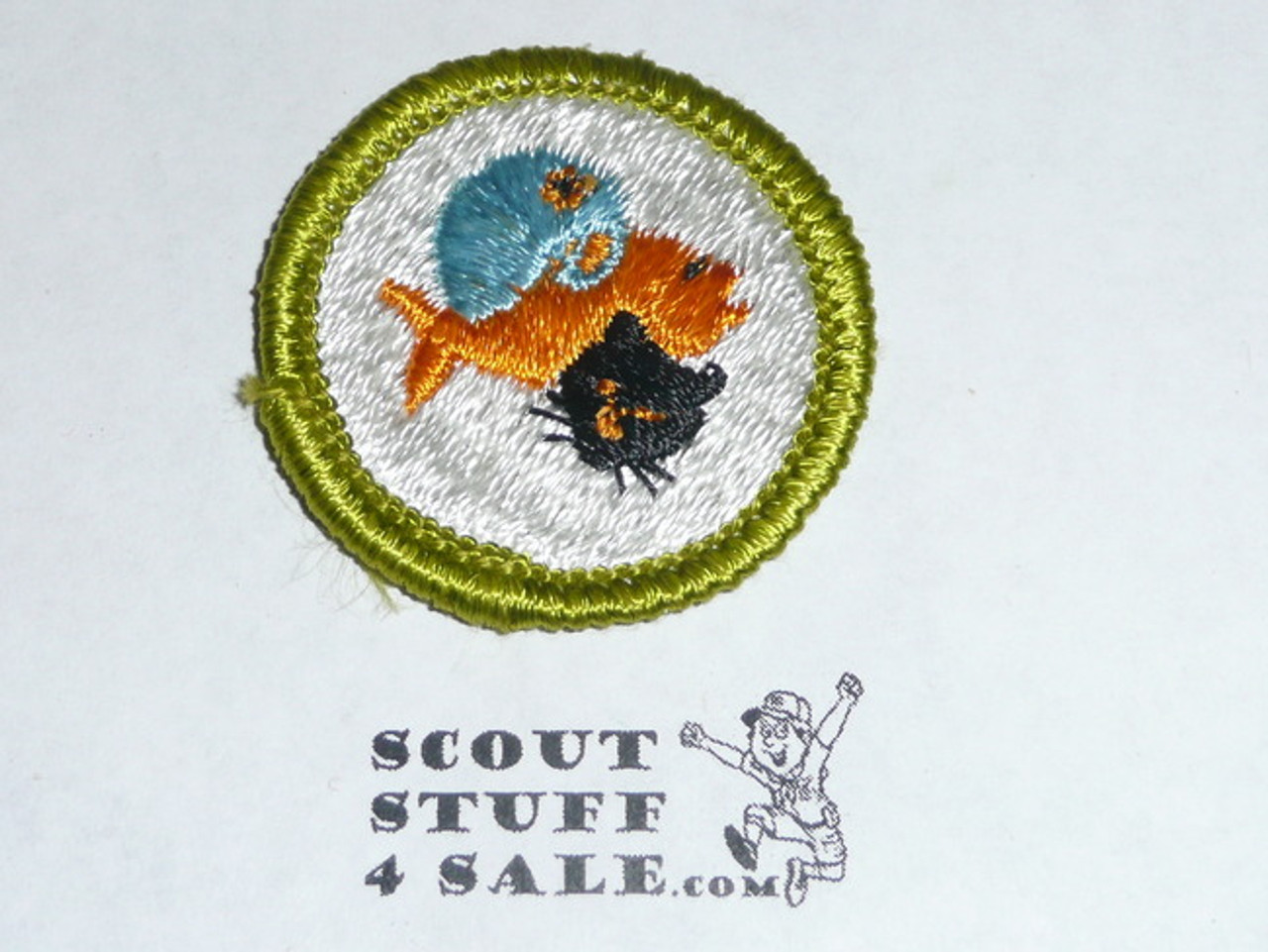 Pets - Type G - Fully Embroidered Cloth Back Merit Badge (1961-1971)