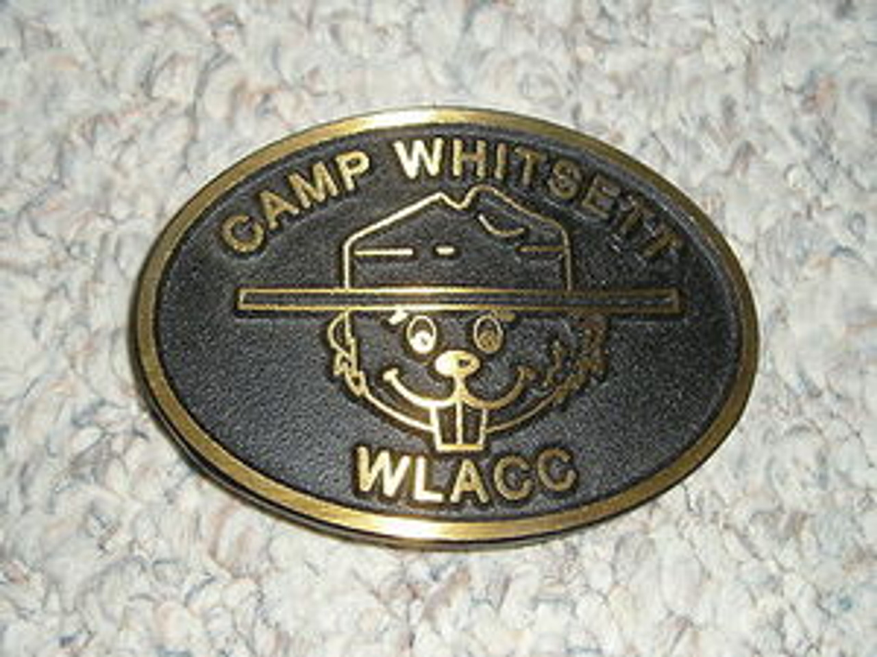 1990's Camp Whitsett Bronze Belt Buckle - Scout