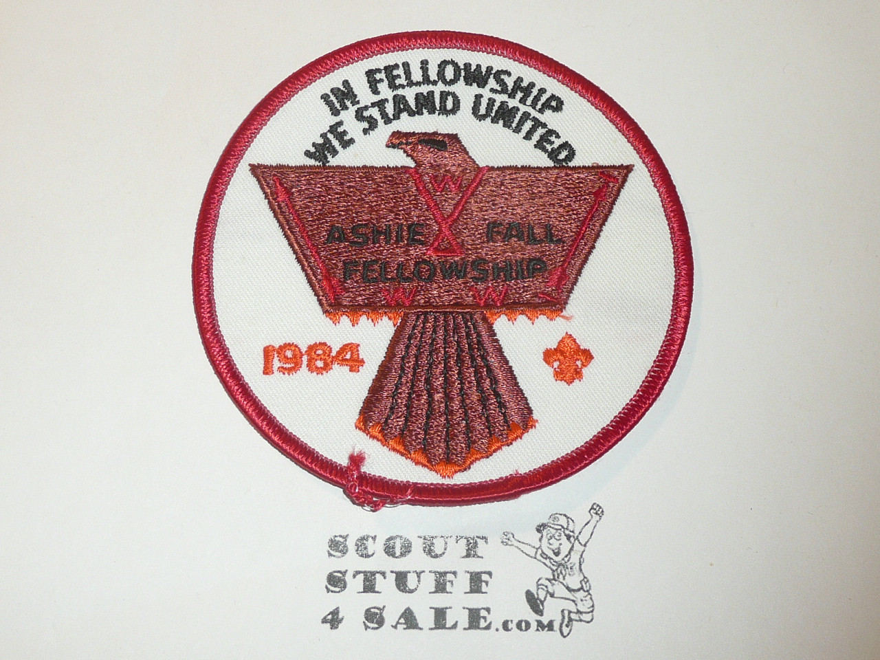 Order of the Arrow Lodge #436 Ashie 1984 Fellowship Patch - Scout