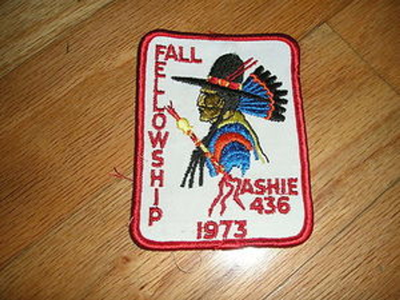 Order of the Arrow Lodge #436 Ashie 1973 Fellowship Patch - Scout