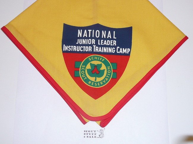 Schiff Scout Reservation, National Junior Leader Instructor Training Camp Neckerchief, Piped Red