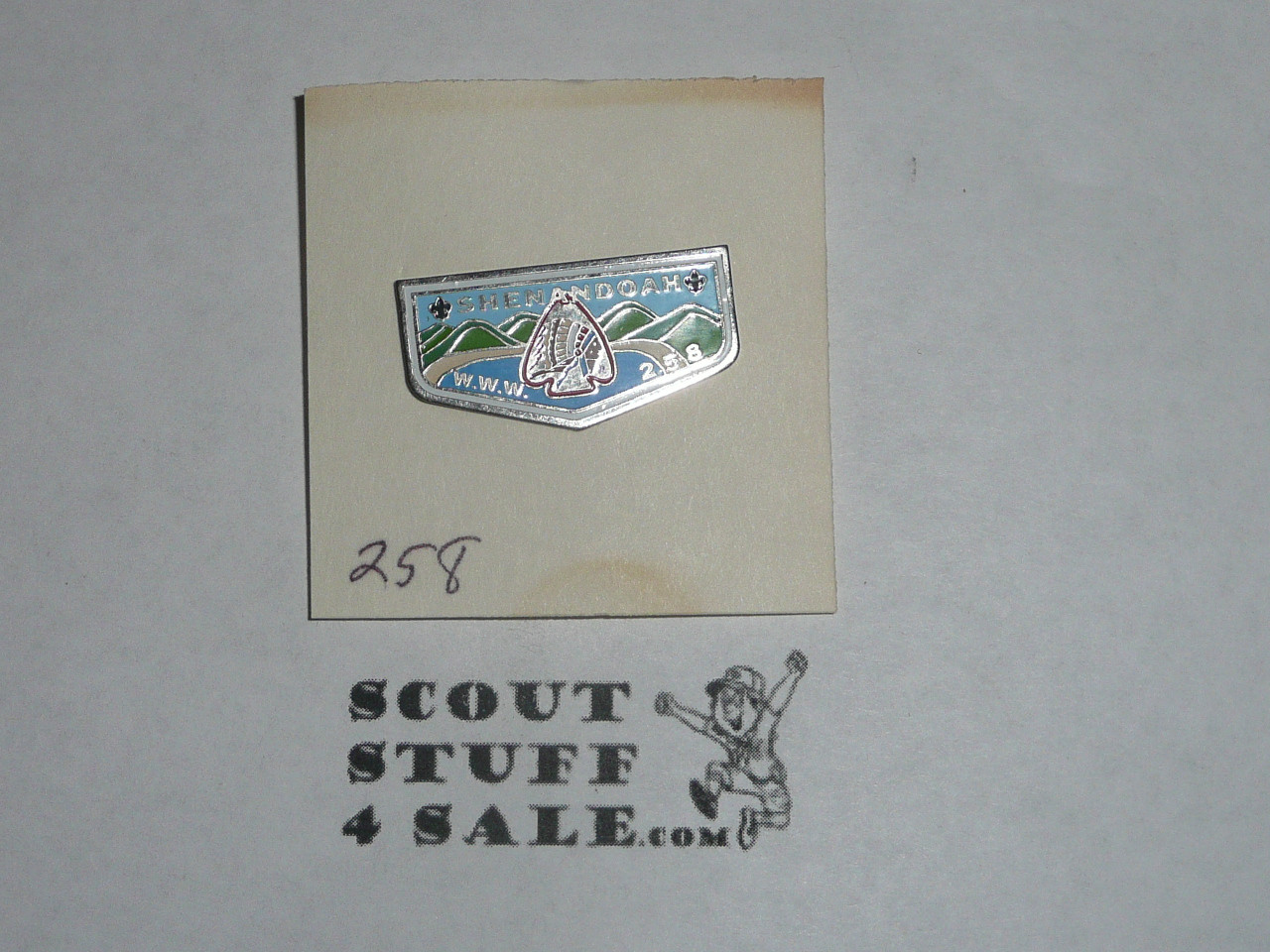 Shenandoah O.A. Lodge #258 Flap Shaped Pin - Scout