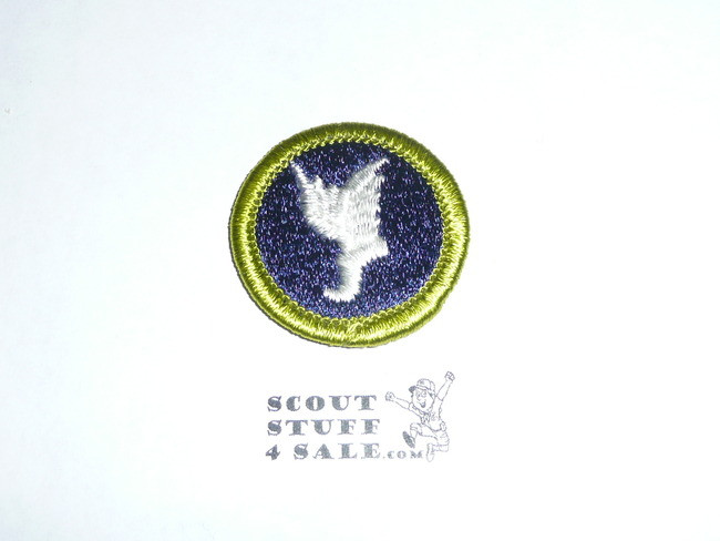 Athletics - Type H - Fully Embroidered Plastic Back Merit Badge (1972-2002)