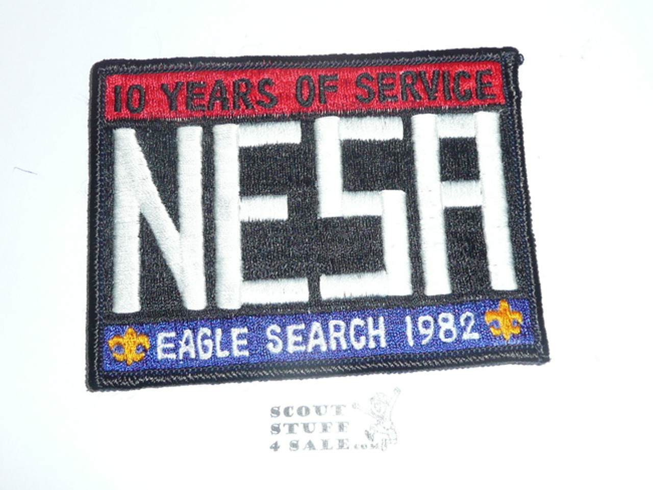 National Eagle Scout Association, 10th Anniversary, 1982 Eagle Scout Search Patch, Black bdr