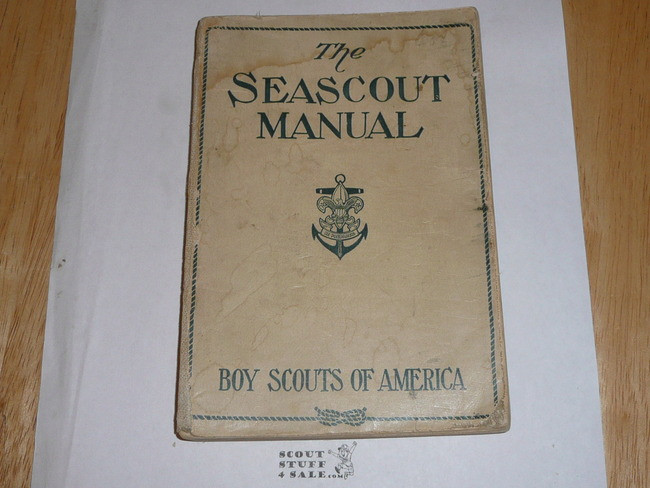 1920 Sea Scout Manual, Rare White Cover, Some Wear