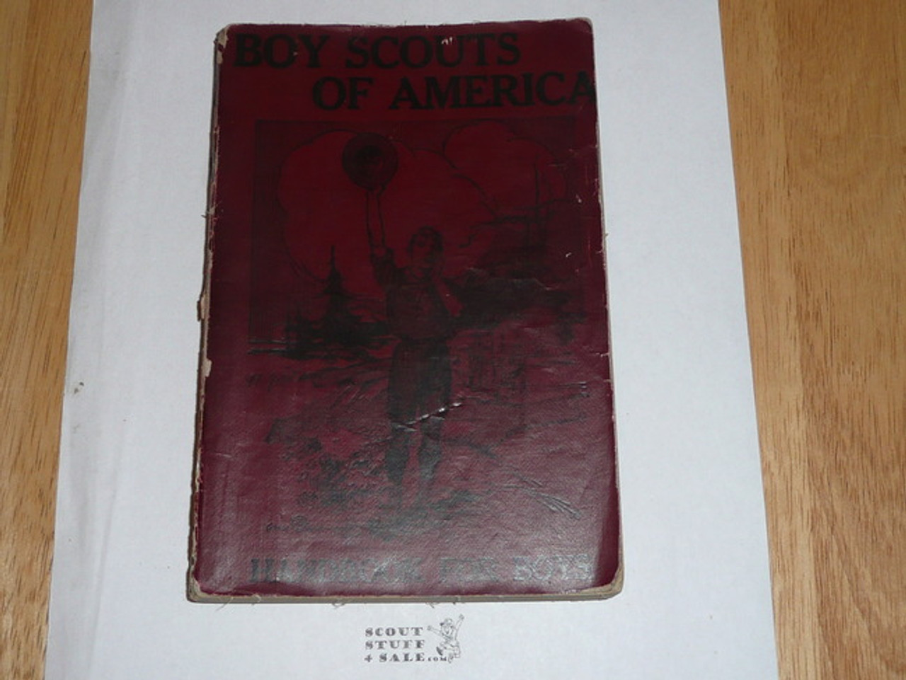 1912 Boy Scout Handbook, First Edition, Fourth Printing, Near Mint Condition, Lt Spine wear