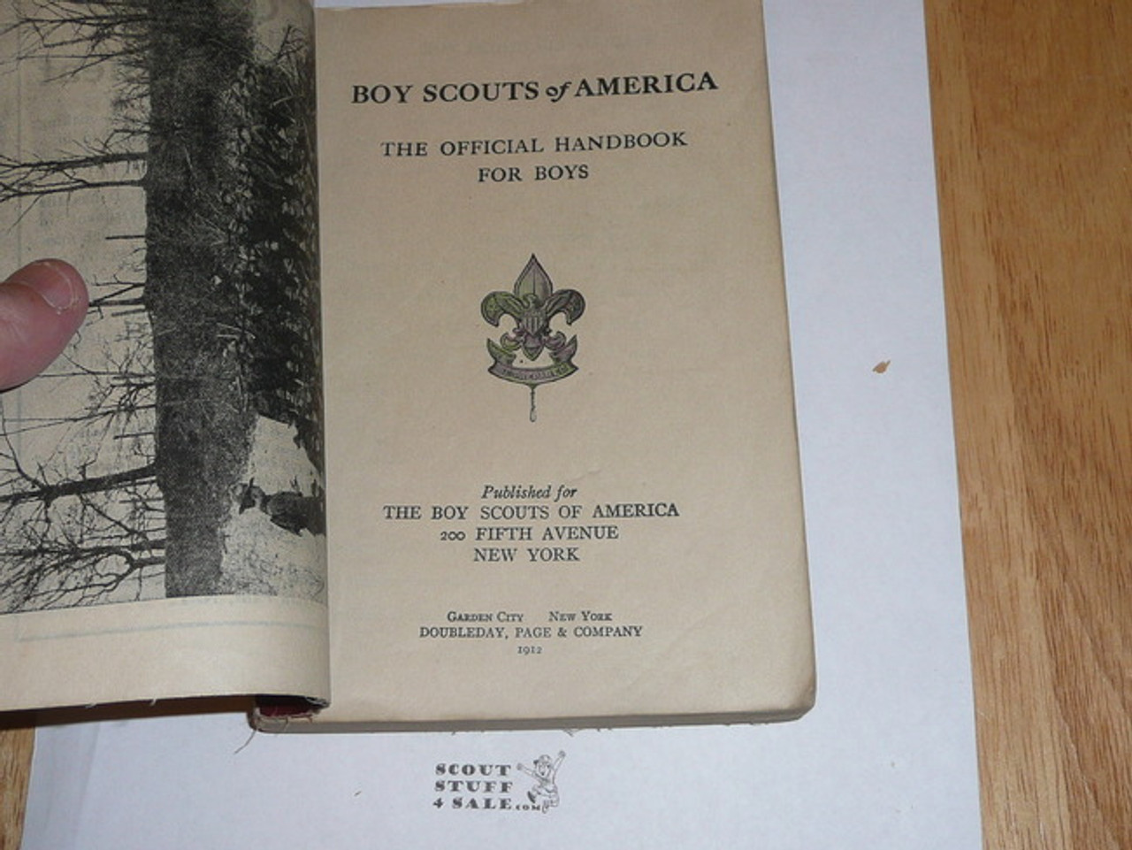 1912 Boy Scout Handbook, First Edition, Fourth Printing, Near Mint Condition, Lt Spine wear