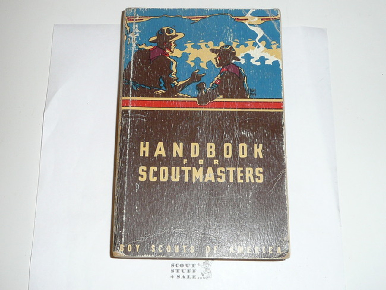 1952 Handbook For Scoutmasters, Fourth Edition, Sixth Printing, lite use