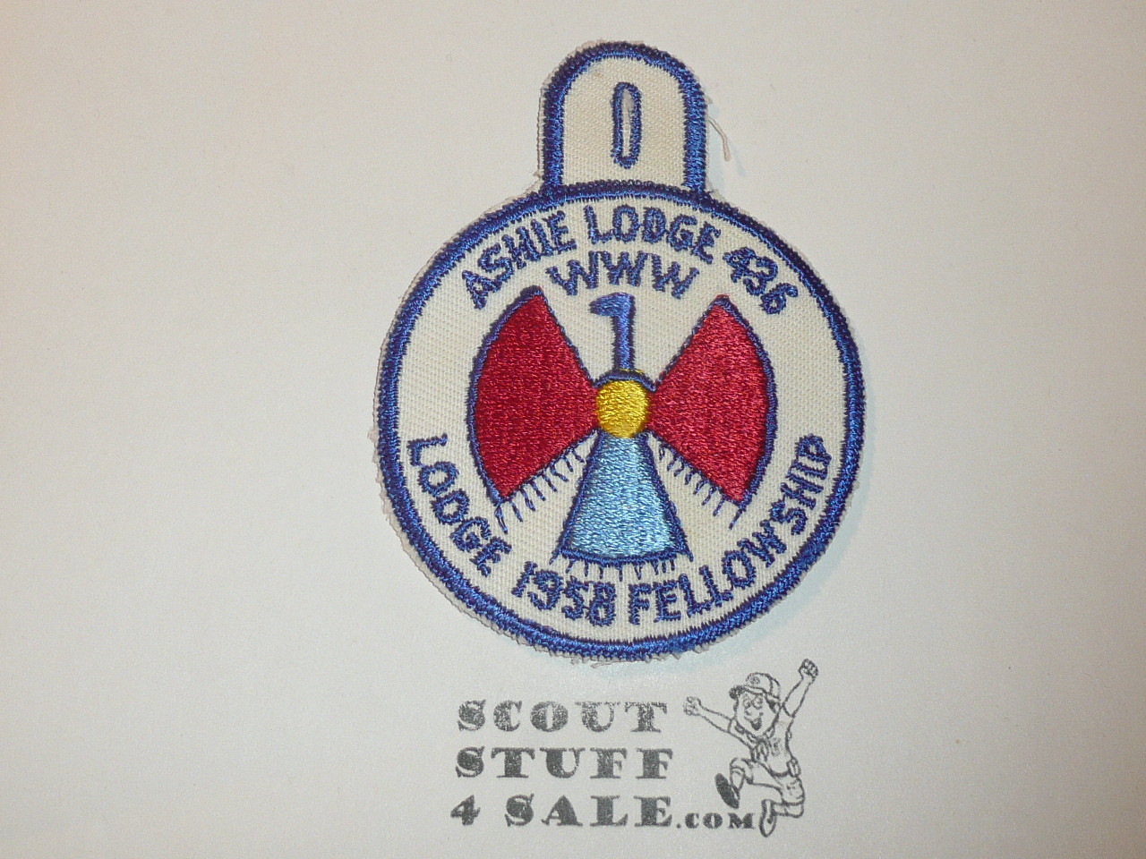 Order of the Arrow Lodge #436 Ashie 1958 FIRST Fellowship Patch-Scout