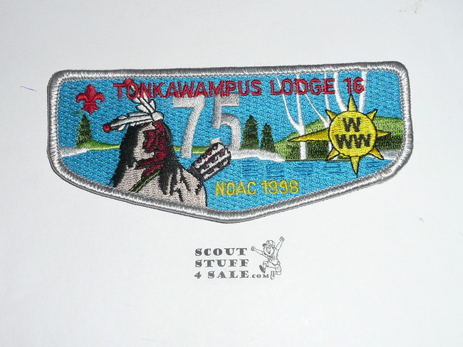 Order of the Arrow Lodge #16 Tonkawampus 1998 NOAC Flap Patch