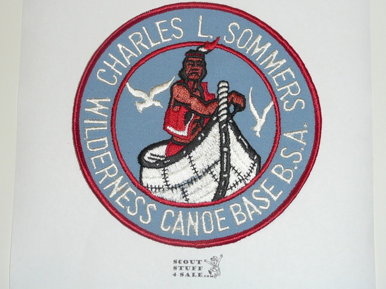 Charles L. Sommers Wilderness Canoe Base Jacket Patch, BSA Bottom