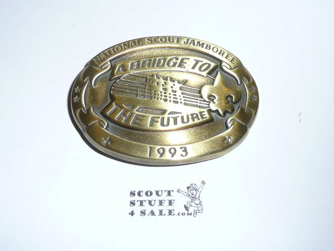 1993 National Jamboree Belt Buckle, bronze color