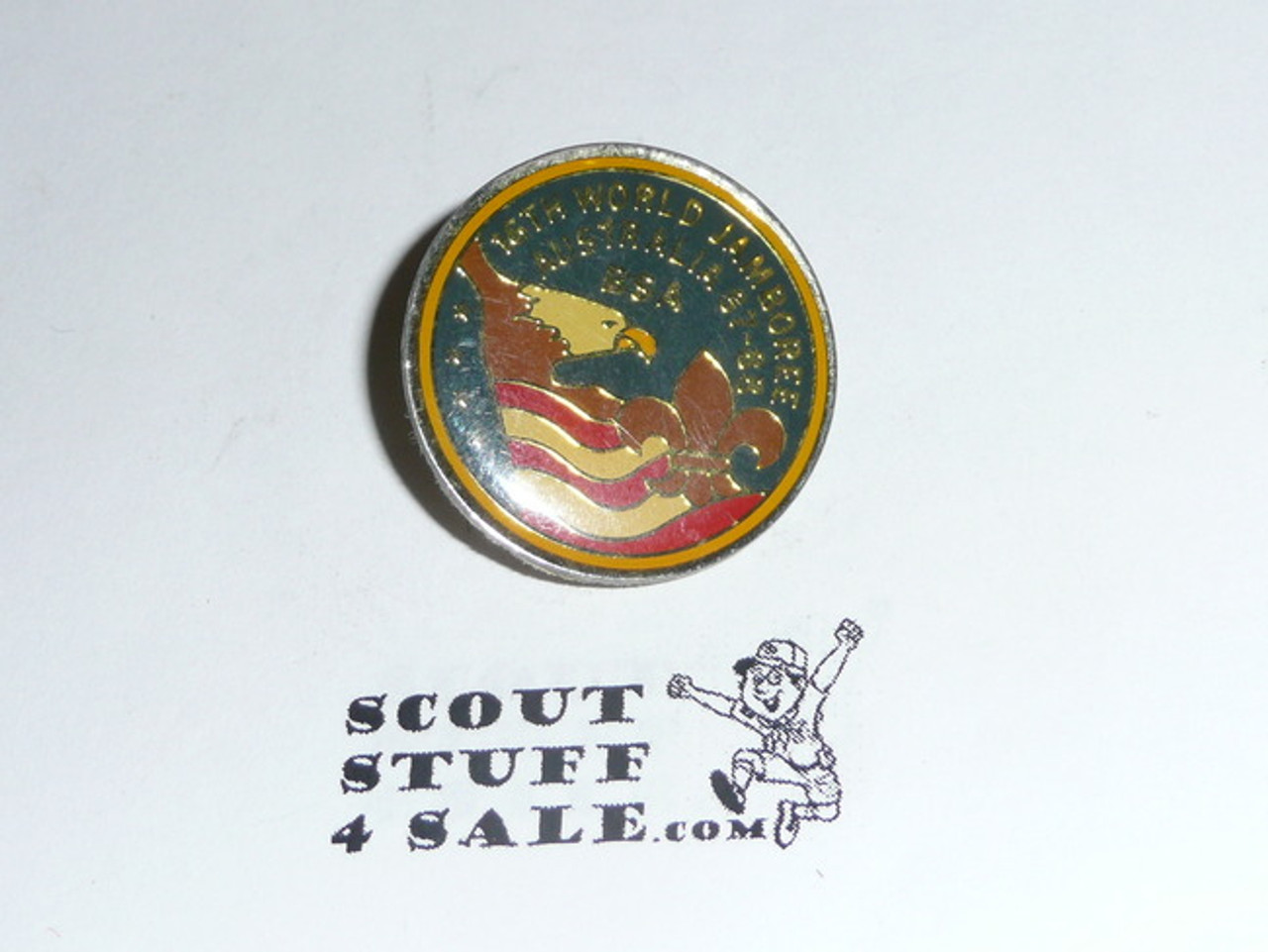 1987-1988 Boy Scout World Jamboree Large USA Contingent Pin