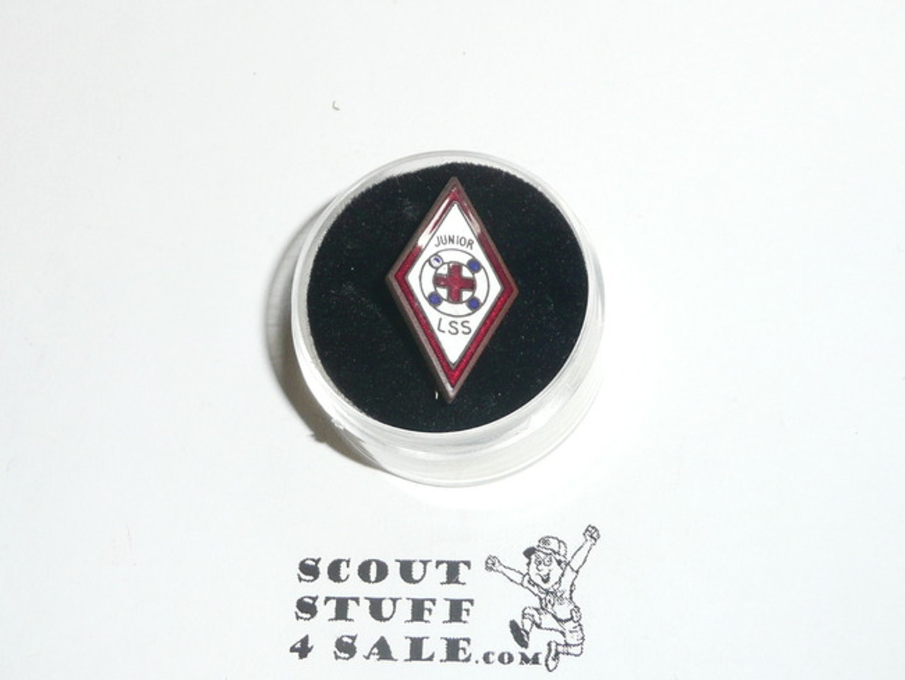 Red Cross Junior Lifesaving Service enemaled Scout Pin, 1930's