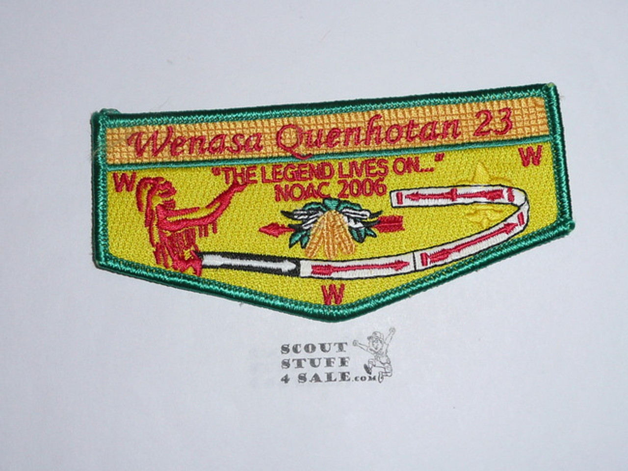 Order of the Arrow Lodge #23 Wenasa Quenhotan 2006 NOAC Flap Patch