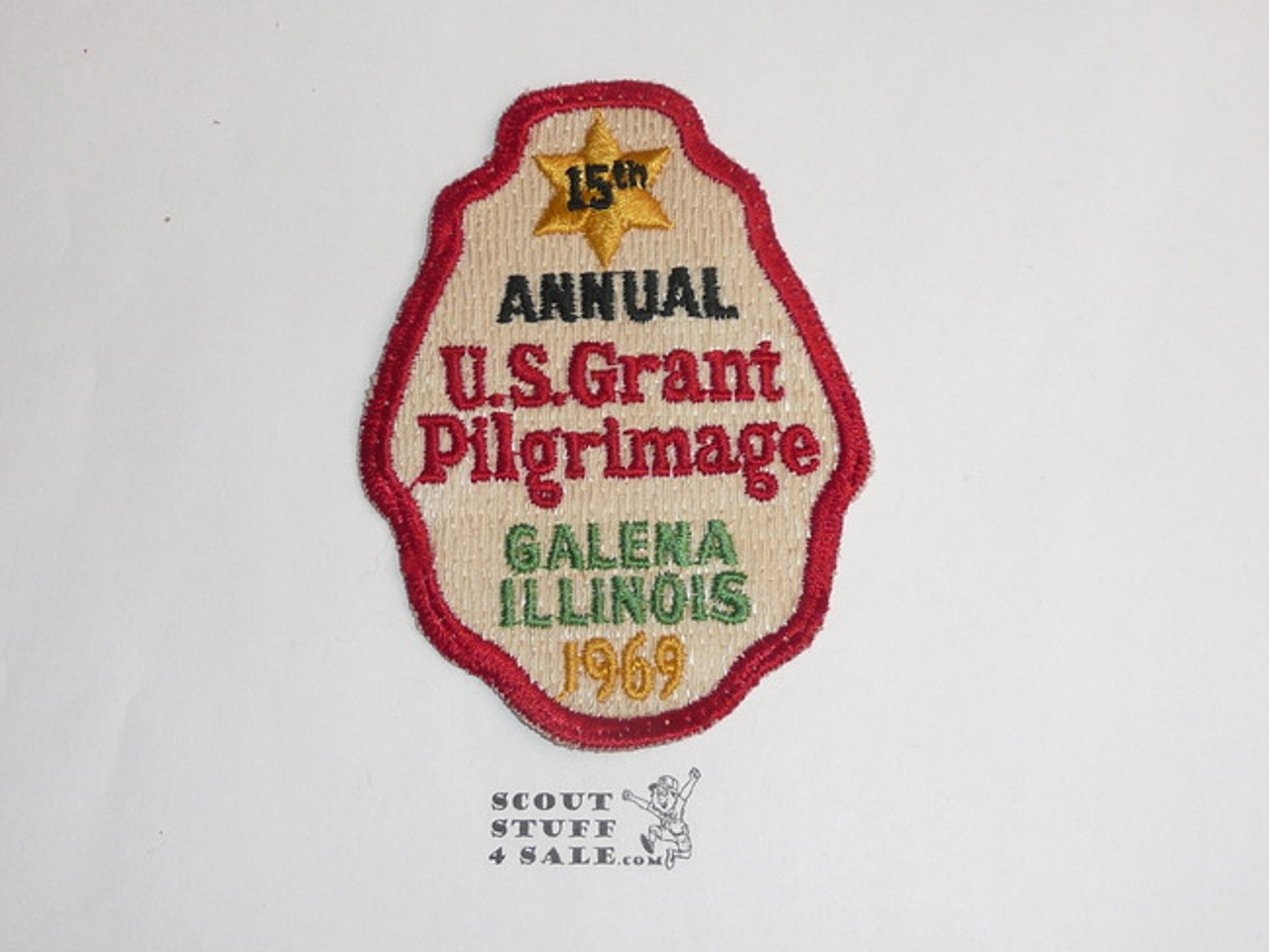 1969 U.S. Grant Pilgrimage Patch, sewn