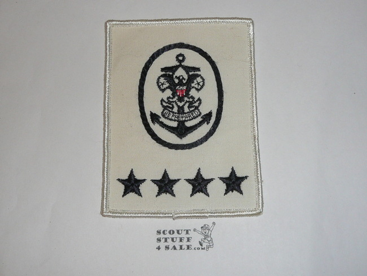 Sea Scout Position Patch, National Sea Scout Committee on White Twill r/e, 1970's, MINT